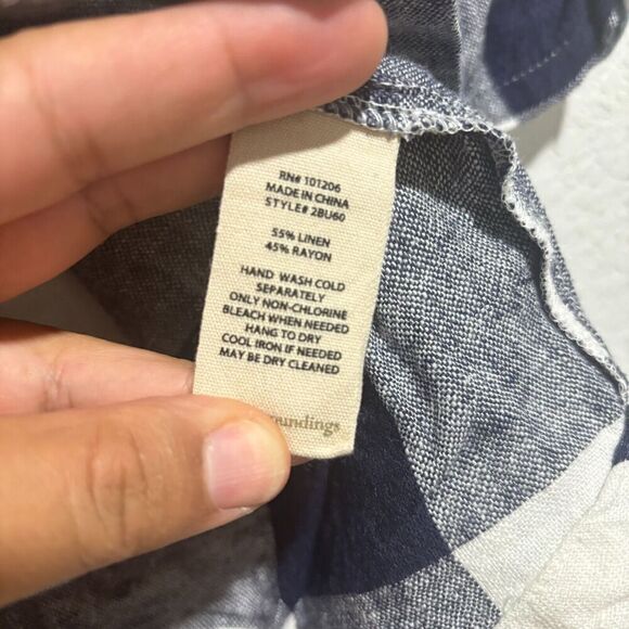 Soft Surroundings Women's Carreaux Shirt Multicolor Small Plaid Ruched Sleeves - Picture 8 of 9